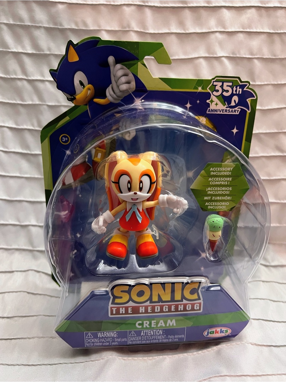Sonic The Hedgehog- Cream Action Figure-  35th Anniversary- Jakks Pacific- 2026